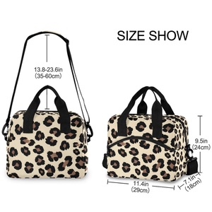 Fashionable Custom Leopard Printed 15L Polyester Food Thermal Stylish and Practical Insulated Cooler Bags for Lunch Picnic - Product Image 3