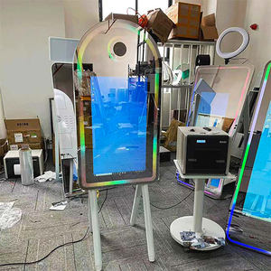 Cabina de Fotos con Espejo Mágico, Compatible con iPad, Espejo con Pantalla LED para Cabina de Fotos - Product Image 1