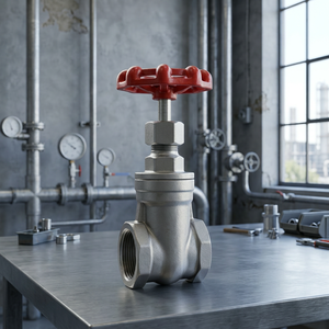Stainless Steel Screwed Gate Valve 150# CF8 CF8M | 1/2" to 2" NPT BSPP Threaded Screwed <b>Bonnet</b> Gate Valve SS304 SS316 - Product Image 2