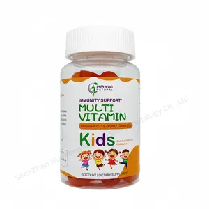 Amazon Best Selling Private Label Vitamins For Kids Gummies Multiple Vitamin C,B,A Multivitamin Gummies For Immunity Enhancement