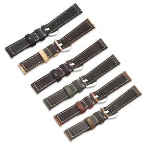 NATOBELT Two Pieces Vintage Genuine Leather Apple Watch band Zulu <span class=keywords><strong>Loop</strong></span> Smart Watch Straps For Apple Watch Series <span class=keywords><strong>3</strong></span> 4 5 - Product Image 5