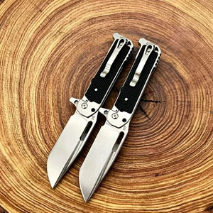 Couteau pliant BK EDC, lame en acier inoxydable à pointe tombante, manche en aluminium, couteau de survie de poche pour l'extérieur - Product Image 3