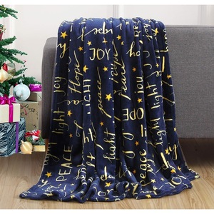 Christmas Snowflake Reindeer Snowman Flannel <b>Blanket</b> Throw <b>Blanket</b> Nap <b>Blanket</b> Winter Warm Party Decor Machine Washable - Product Image 2