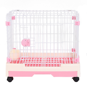 กรงสุนัขโลหะลูกสุนัขหลังคาแบนกรงสุนัข - Product Image 1