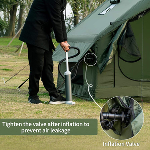 เต็นท์กลางแจ้งแบบพกพาที่เหนือกว่าพร้อมผ้าอ๊อกซ์ฟอร์ดหนาแบบตรงเต้นท์ปิกนิกสำหรับครอบครัวการตั้งแคมป์ - Product Image 4