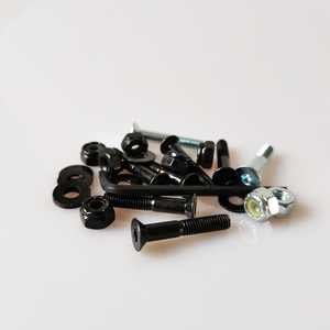 Boulons noirs de haute qualité de 1.25 pouces, 32 mm avec écrous de vis de skateboard à tête Allen phillips - Product Image 4