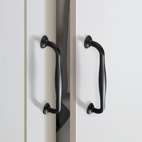 Poignée de meuble armoire commode tiroir boutons de porte noir or poignées d'armoire armoires de cuisine poignées de porte