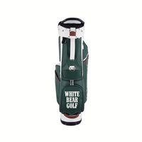 Sac de golf haut de gamme en cuir PU personnalisé avec fermeture éclair, logo brodé, résistant à l'eau
