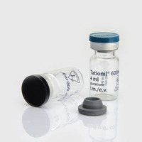 Emballage stérile de flacons en verre transparent pharmaceutique sans liquide de 2ml 5ml 7ml 10ml pour gicler avec bouchon en caoutchouc