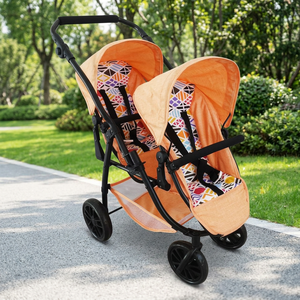 Apexcel Doll Tandem Stroller Jogger Pram Buggy Toy Combi OEM/ODM Baby Highchair Carrier Wagon Travel <b>Cot</b> Car Plastic Foam Metal - Product Image 2