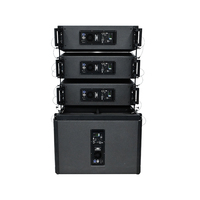 Sistema de Sonido Line Array Profesional con Altavoces Activos Dobles de 10 Pulgadas y Subwoofer de 18 Pulgadas
