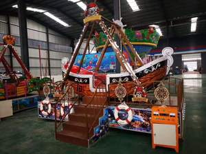 Manège Bateau Pirate Personnalisé 24/40/48 Places en Fibre de Verre Thème Caraïbes Équipement de Parc d'Attractions Extérieur à Sensations Fortes - Product Image 2