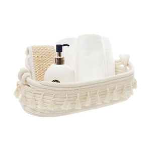 Panier à <span class=keywords><strong>linge</strong></span> tissé pliable en <span class=keywords><strong>corde</strong></span> <span class=keywords><strong>de</strong></span> coton OEM panier pliable <span class=keywords><strong>de</strong></span> forme mignonne pour <span class=keywords><strong>salle</strong></span> <span class=keywords><strong>de</strong></span> <span class=keywords><strong>bain</strong></span> Offre Spéciale panier à <span class=keywords><strong>linge</strong></span> en tissu - Product Image 1