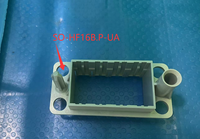 09140061711 HF6B.P-LA Cadre de raccordement en plastique pour 2 modules, montage fixe A-b pour connecteur robuste