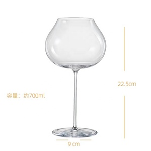 Verres à vin de luxe européens élégants à longue tige en cristal - Product Image 3