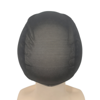 Capuchons de perruque en maille noire personnalisés partie d'oreille coupée ceinture élastique en silicone bonnet de tissage extensible filet à cheveux en maille respirante élastique