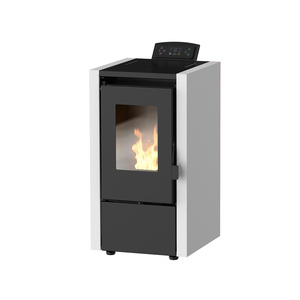Poêles à granulés automatiques sans fumée de 6,5 kW avec certification CE EN06510 ROHS, alimentation automatique, petite taille, avec télécommande Wifi - Product Image 1