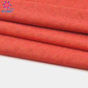 Giá rẻ mẫu miễn phí mới bán buôn 100% Nylon siêu mềm thoáng khí vải tuyn lưới vải đỏ cô dâu thêu Net Saree váy váy - Product Image 6