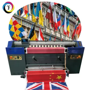 Mesin bendera 3.2 meter kepala printer format besar xp600 mesin cetak bendera tekstil digital mesin cetak kain digital