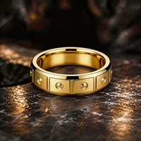 Bague JLM Elite mécanique cloutée unisexe pour couple, mariage, fiançailles, motard, usage quotidien, ajustement confortable, style affirmé