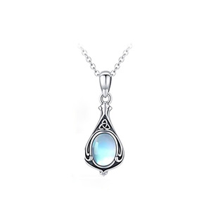 Collana con Ciondolo a Goccia a Forma di Vite per Donna, Gioielli alla Moda - Product Image 6