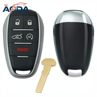 Llave Inteligente para Auto con Control Remoto de 4+1 Botones para Alfa, Chip 4A, 433MHz, FCC ID: KR5ALFA434, P/N: 6EP44LXHAA 6WN70LXHAA