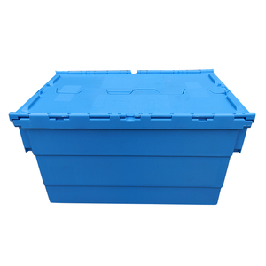 JOIN Attached Lid PP Logistics Box Solid Plastic <strong>Storage</strong> Moving <strong>Crates</strong> Nestable Shipping Container for Sale - Product Image 3