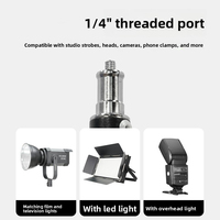 Soporte de Fondo de Aleación de Aluminio Reforzado de 2.8 Metros para Fotografía y Transmisión en Vivo, Soporte para Luz de Relleno, Capacidad de Carga de 16 kg