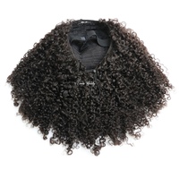 Perruque mi-tête en cheveux humains vierges bruts, avec couleur de racine personnalisée, styles Afro Kinky Curly, Coily Wave, Wavy, U-Part et V-Part, fabriquée à la machine