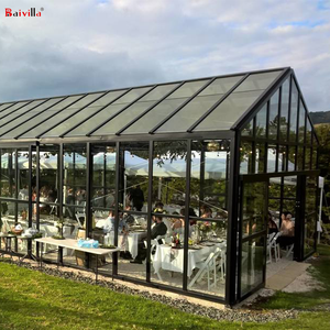 Véranda toute saison, véranda extérieure, serre, maison en verre avec salle à manger, solarium, jardin en verre, <span class=keywords><strong>toit</strong></span> incliné - Product Image 1