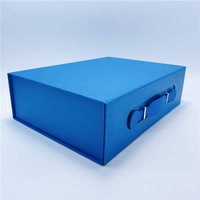 Boîte cadeau en carton rigide pliable magnétique, recyclable, avec logo personnalisé, impression quadricolore, finition mate gaufrée