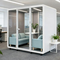 Cabine Acoustique Modulaire Suzhuang pour Bureau et Appels Téléphoniques – Design Moderne, Cadre en Aluminium, Écologique, Durable, Autoportante