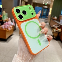 Casing Magnetik Fashion untuk iPhone 17 17 Pro 17 Promax, Casing Pengisian Daya Nirkabel Warna-warni untuk iPhone 14 15 Pro 16 Pro 16Promax