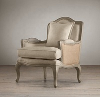 2024 chaise de bras à l'ancienne chaise artisanale fauteuil de loisirs en bois pour salon