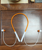 Earphone Leher Fleksibel dengan Pengisian Daya Magnetis Otomatis untuk V5.3 Active Noise Cancellation (ANC) Tahan Air IPX2 JL