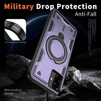 Coque antichoc blindée avec support magnétique rotatif à 360° pour véhicules, compatible Samsung A08 A07 A06 4G 5G – Vente en gros