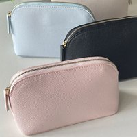 Trousse de Maquillage Personnalisée Grande et Mignonne, Résistante à l'Eau, en Forme de Coquillage, pour Voyage, Organisateur Cosmétique en PU avec Fermeture Éclair pour Femme