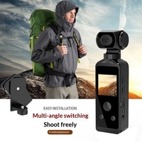 Caméra sportive 4K améliorée, stabilisateur de poche, caméra de vlog portable, anti-secousse, étanche, pour le cyclisme en extérieur