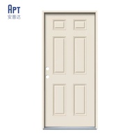 Porte intérieure en bois sur mesure, finition peinte ou placage, vente en gros directe usine, bois massif pour chambre à coucher et maison