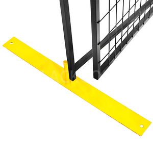 Tùy chỉnh Canada phong cách tạm thời hàng rào không thấm nước an ninh nhà dễ dàng lắp ráp bột tráng chu vi hàng rào ở Canada - Product Image 3