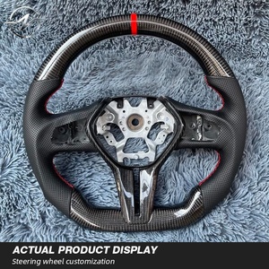Volant personnalisé en cuir noir et <span class=keywords><strong>fibre</strong></span> de carbone pour Infiniti G25/Q50/Q60/G37/QX50/Q50 2017-2024 - Product Image 2