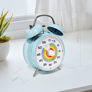 Blue Student Bell Kitchen Kid Study Metal Cute Macaron Cloud Digit Alarm Clock Game Countdown Visual <strong>Timer</strong> With Pomodoro Feature - Product Image 2