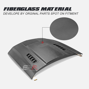 Nouveau capot avant en fibre de verre 2010-2012 pour Mustang S197 V6 & GT type A avec clips de fixation - Product Image 3