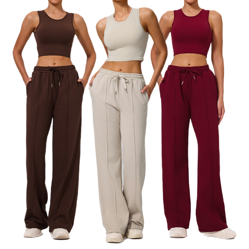 High Quality Outdoor Sportswear 2 Piece Yoga Sets Women's Breathable Exercise Tank Top and Pants Workout Sports Outfit