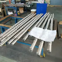 Sekrup dan Barel Tunggal HDPE LDPE untuk Mesin Ekstruder Plastik Sekrup dan Barel Tunggal