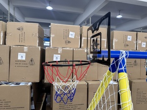 OUtdoor Garden Multifunction Kids <strong>Swing</strong> Set <strong>for</strong> Backyard Outdoor Metal <strong>Swing</strong> Play Set <strong>a</strong> <strong>Frame</strong> Stand with Basketball Hoop 4-in-1 - Product Image 2