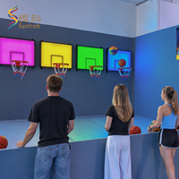 Jeu de tir au basket interactif d'intérieur avec panneau LED, système de notation multijoueur, divertissement commercial