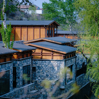 Villa de villégiature préfabriquée SIP, hôtel modulaire, structure en pierre, maison à panneaux isolés écoénergétiques, installation rapide