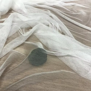Tissu de Tulle de soie de maille de la lumière douce transparente mince 100% pour le <span class=keywords><strong>voile</strong></span> de mariage élégant de l'usine - Product Image 6