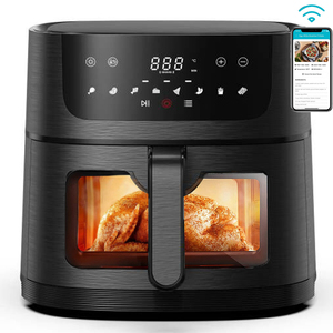 Freidora de Aire Visible de Nuevo Diseño 2022 con Ventana, 7.0-9.0L, Inteligente, Rápida, de Aluminio, CB, CE, OEM, PTFE, Redonda, RoHS, 220V - Product Image 5